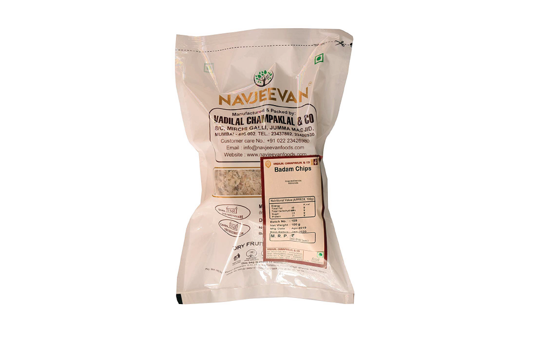 Navjeevan Badam Chips    Pack  100 grams